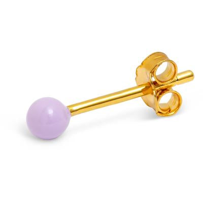 Earring button purple