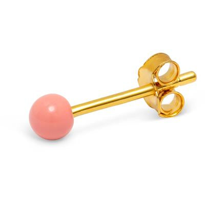 Earring button coral